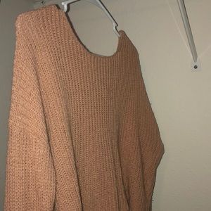Pink/cream sweater